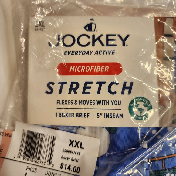 Jockey Stretch Staycool Active Holiday Snowman Fight Boxer Brief - XXL - Picture 3 of 5